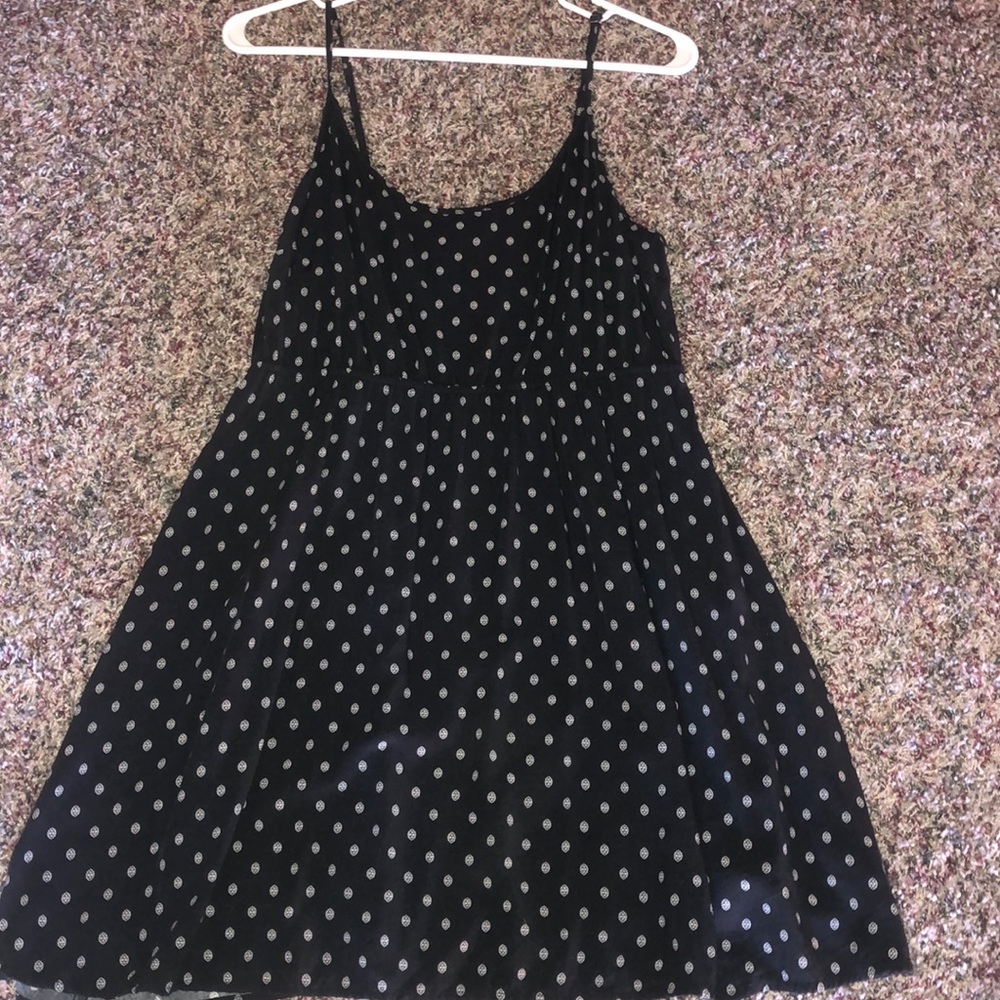 B/W polka dot dress